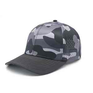 Injae Vina Parche bordado personalizado Logo Camo Sombrero de golf de 6 paneles Perfecto para festivales de senderismo de estilo callejero OEM MOQ bajo disponible - Product Image 3