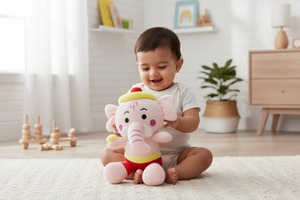 Peluche Ganesh Mignonne, Jouet en Peluche Doux pour Enfants, Cadeau Bébé, Qualité Supérieure, Jouet Câlin, OEM ODM Disponible - Product Image 3