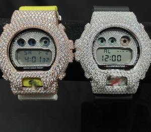 Frost Dominion DW6900 Custom Mod <b>Watch</b> Diamond Style Iced Out Steel <b>Case</b> High End Stainless Steel Upgrade Kit - Product Image 3