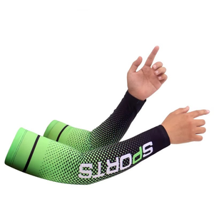 GEO BROTHERS Custom Men's Spandex/Polyester <b>Compression</b> <b>Arm</b> <b>Sleeves</b> for Cycling Gaming Running Sports Protection - Product Image 3