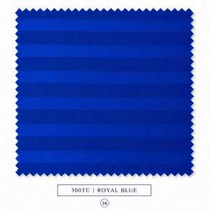 Medium Satin <b>Stripe</b> 2CM 300 TC American Style Fitted Bed Sheet <b>Set</b> 4pcs for Twin Hotel Home <b>Bedding</b> - Product Image 2