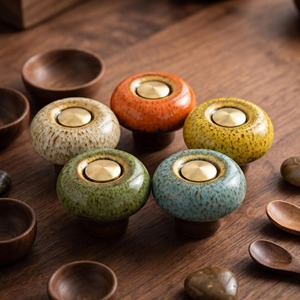 ceramic <b>knob</b> New design <b>door</b> <b>knob</b> <b>knob</b> home <b>knob</b> Ceramic Round <b>Door</b> <b>Knobs</b> Modern Farmhouse Style - Product Image 4