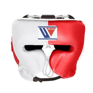 Profesional Real cuero de vaca rojo/blanco cuero guantes de boxeo conjunto nuevo ganador completo Sparring Kit cabeza ingle Kick Boxing - Product Image 3