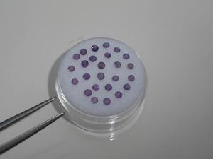 25 pierres précieuses rondes à facettes en améthyste lavande naturelle, 2-2,5 mm, pierres en vrac, certifiées par un tiers, vertes, pour la fabrication de bijoux - Product Image 4