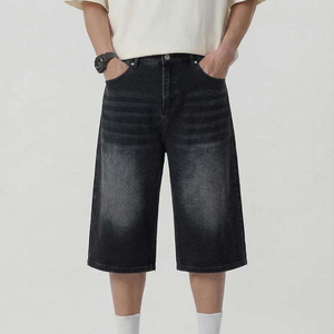 Shorts en jean respirants personnalisés pour hommes, taille mi-haute, imperméables, coupe-vent, haute qualité, logo personnalisé accepté, été - Product Image 6