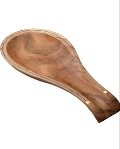 Cuillère de cuisine en bois bio à long manche, lisse et polie, anti-rayures, pour ustensiles de cuisine antiadhésifs - Product Image 4