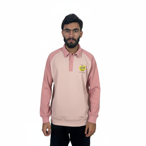 Wholesales <b>Classic</b> Plain Cotton V-neck Long Sleeve T-Shirts Polo Shirts for Men Full Long Sleeve Men polo shirts - Product Image 1