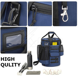 Sac de sport léger en nylon pour équipement de baseball avec compartiment à chaussures, supports latéraux pour bâtons, sangles de transport confortables, capacité 30-40L - Product Image 5