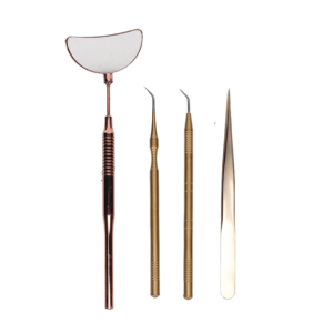 Pinzas de Acero Inoxidable para Pestañas al por Mayor, con Logotipo Personalizado, Herramientas para Extensión de Pestañas de Volumen y Aislamiento, Kit de Marca Privada - Product Image 1