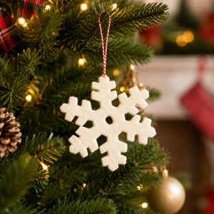 Handmade Felt Snowflake Ornament | - Product Image 1