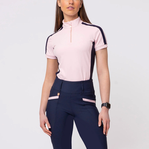Women Equestrian <b>Top</b> <b>Horse</b> <b>Riding</b> Show Shirt Solid Above Knee Short Full Sleeves Competition <b>Riding</b> Suit Drop Shoulder - Product Image 1