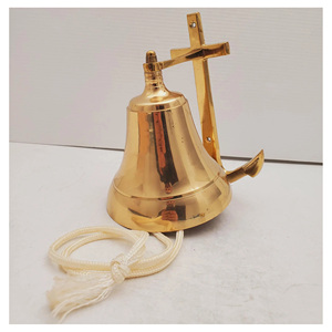 Elegant Brass <b>Bell</b> Handmade Well <b>Bell</b> Premium Brass <b>Bell</b> Nautical Style for Home Garden Temple Outdoor Door and Gift Decoration - Product Image 1