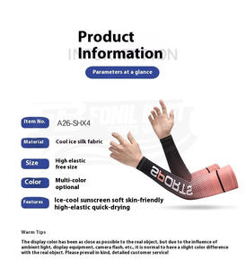 Mangas de Ciclismo Unisex de Seda Helada Personalizadas Anti-UV, Transpirables, Absorbentes de Sudor, Frescas, para Deportes al Aire Libre, Moda Primavera Verano - Product Image 4