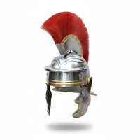 Casque de Chevalier Templier Médiéval, Armure de Chevalier Templier, Casque Antique en Métal Acier, Décoration pour la Maison et le Bureau