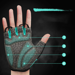 Guantes de Ciclismo con Logotipo Personalizado, Guantes Deportivos para Exteriores, Guantes de Carreras, Guantes de Motociclismo y Entrenamiento en Gimnasio, Impermeables, de Medio Dedo - Product Image 4