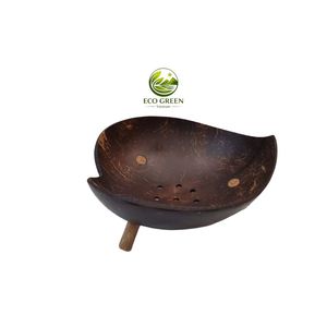 Handmade Coconut Shell <b>Soap</b> Dish Natural Wooden <b>Soap</b> <b>Holder</b> Eco Friendly Bathroom Drain Tray Leaf Shape <b>Soap</b> Saver - Product Image 1
