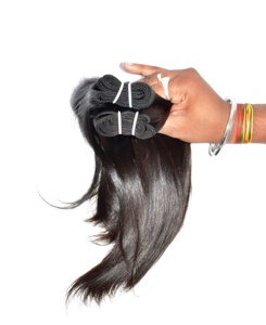 Vente en gros brute pas cher 100% droite vietnamienne couleur naturelle femmes noires pas cher traitement des vagues profondes aucun cheveux humains non traités - Product Image 1