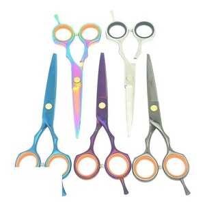 Ciseaux de coiffure professionnels en acier inoxydable 9CR13, lame tranchante, manche en plastique, non pliables, pour droitiers, manche long, salon - Product Image 3