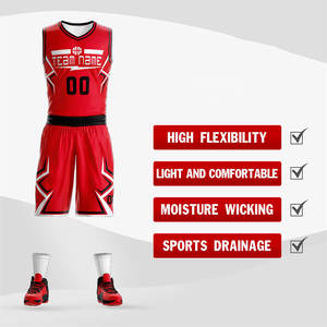 Tenue de basketball respirante professionnelle fabriquée en usine, grande taille, vêtements de sport pour la saison estivale - Product Image 2