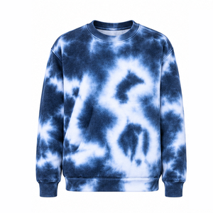 Sweat-shirt Tie Dye sur mesure, tricoté, 100% coton, col rond, coutures pratiques, étiquette de qualité, vêtement pour femme. - Product Image 1