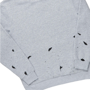 Conjunto Deportivo de Felpa con Capucha para Hombre, Color Gris, Diseño 2 en 1, Estampado Negro, Corte Regular, Transpirable, de Algodón, para Invierno - Product Image 6