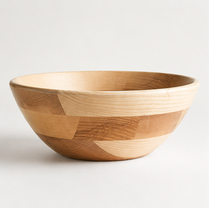 Handcrafted Natural Wood Salad Serving <b>Bowl</b> <b>Large</b> Eco-Friendly Fruit <b>Bowl</b> for Modern Kitchen Tableware and Home Decor - Product Image 1