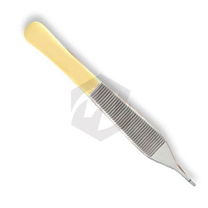 Pinzas Adson Cruzadas Dentadas de 4 3/4 Pulgadas, Agarre de Carburo Atraumático, Seguro para Uso Quirúrgico, Agarre Antideslizante, Instrumentos Médicos - Product Image 4