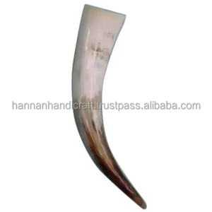 Elegante Cuerno Vikingo para Beber con Borde de Latón y Punta Pulida, Recuerdo Ecológico Estilo Romántico para la Mesa de la Cocina - Product Image 2