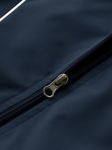 Wholesale Custom Windbreaker Jacket Nylon <b>Coaches</b> Jacket Breathable Plus Size Windbreaker Short Length PU Coated Sporty Style - Product Image 5
