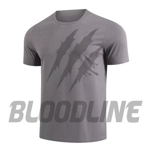 T-shirt en tricot à manches courtes pour homme, couleur unie, coupe décontractée, gris, bleu, marron, noir - Product Image 5