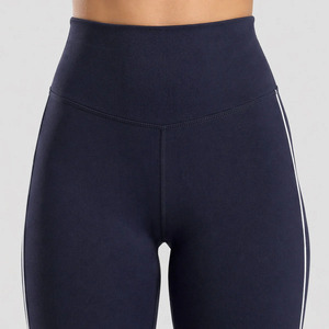 Wholesale Women's High Waist Breathable Elastic Waist Workout <b>Flare</b> <b>Leggings</b> Fitness Top Sets New Sportswear Suit Gym Yoga Sets - Product Image 5