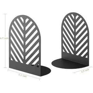 Stylish Metal Bookends For Home Library <b>Study</b> Room <b>Desk</b> Book Arrangement Support System - Product Image 4