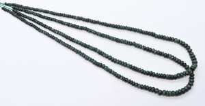 Cuentas redondas lisas de esmeralda verde oscuro AAA de 3.5-4.5 mm, cuentas de piedras preciosas de esmeralda de 16 pulgadas, cuentas sueltas de esmeralda para joyería - Product Image 5