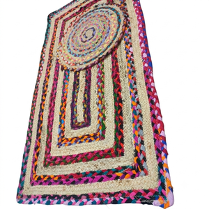 Mantel Rectangular de Yute con Estampado Bohemio Vintage Personalizado - Product Image 5