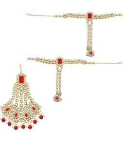 Exquisita gargantilla Kundan hecha a mano con cuentas colgantes, nueva colección de joyería Patwa, accesorios nupciales de estilo étnico Bollywood para mujer - Product Image 4