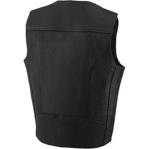 Chaleco de Motociclismo Samroz Sports, de Cuero Genuino, Personalizado, Casual, con Cierre de Cremallera en V, Precios Económicos al por Mayor, Transpirable, para Hombre - Product Image 2