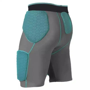 Mens Black Padded Compression Shorts Elastic Waist Athletic Base Layer Impact Protection Training Fitness Sports Performance - Product Image 4