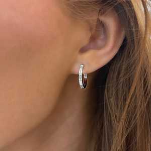 Pendientes de Aro con Diamantes Cultivados en Laboratorio, Corte Baguette, Oro 14K/18K, Pendientes Minimalistas con Diamantes para Uso Diario, para Mujer, Proveedor de Joyería Personalizada - Product Image 3