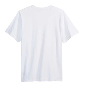 2026 Most selling Men's White Cotton O-Neck Short Sleeve T-Shirt Regular Fit Solid Color Casual Jersey Knit for online sale - Product Image 6