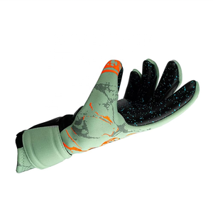 Nouveaux gants de gardien de but avec protection des doigts, coupe Meduis, cuir épais et lisse, gants d'entraînement de football, sublimation au dos de la main - Product Image 4