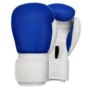 Gants de boxe en cuir noir, à lacets, pour adultes, pour l'entraînement et le combat - Product Image 1
