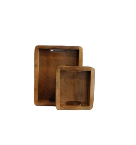 สไตล์ใหม่ที่กําหนดเองถาดไม้โต๊ะถาดอาหารเช้าบนโต๊ะอาหารถาดเสิร์ฟอาหารสํานักงานร้านอาหารบนโต๊ะอาหารอาหารเย็นใช้ - Product Image 1