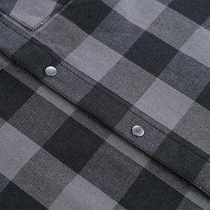 เสื้อเชิ้ตแขนกุดผ้าแฟลนเนลผู้ชายแบบสั่งทำพิเศษ กระดุมติด ทรงเข้ารูป น้ำหนักเบา มีกระเป๋าหน้าอก 2 ช่อง - Product Image 6