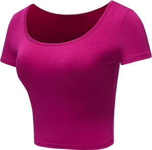 Women Short <b>Crop</b> <b>Top</b> Lightweight Eco-Friendly Breathable Spandex/Cotton High Quality Durable Comfortable Latest Design Hot - Product Image 2