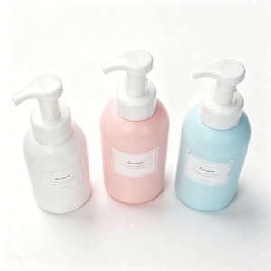 Vente en gros de flacons pompe en mousse PE de 500 ml, imprimés en sérigraphie, distributeurs de savon pour les mains, de gel douche et de mousse pour le visage de 300 ml, marque Unalilia - Product Image 1