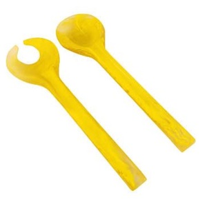 Juego de Servidores de Ensalada y Cuchara-Tenedor - Utensilios de Resina Ecológicos para Ensaladas, Ideales para Bodas, Vajilla y Utensilios de Cocina Elegantes - Product Image 5