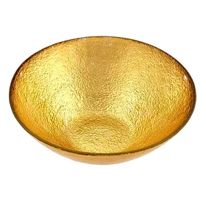 Tazón Decorativo Hecho a Mano de Acero Inoxidable con Acabado Espejo de Grado Alimenticio para Uso en Hostelería, Tazón Redondo Dorado para Servir - Product Image 4