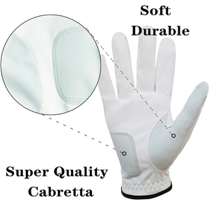 Golf <b>Gloves</b> Custom Club Logo Soft Feel Breathable <b>Moisture</b> Wicking Waterproof Hand Grips Sports <b>Gloves</b> - Product Image 3