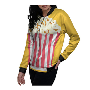 เสื้อแจ็คเก็ตบอมเบอร์ผ้าแคนวาสแบบกลับด้านได้ ระบายอากาศ กันน้ำ กันลม ปักโลโก้ตามสั่ง สำหรับผู้หญิงไซส์พลัส - Product Image 2