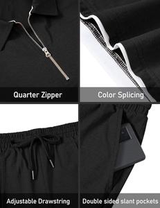 Conjunto de 2 piezas de camisa polo y pantalones cortos a la moda para hombre, traje de verano informal con bolsillos, camisas polo y pantalones cortos para hombre - Product Image 2